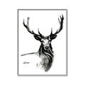 Picture of Sketched Deer  _GroupedProduct_Rectangle_Portrait_Canvas_Framed_