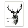 Picture of Sketched Deer  _GroupedProduct_Rectangle_Portrait_Canvas_Framed_