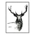 Picture of Sketched Deer  _GroupedProduct_Rectangle_Portrait_Canvas_Framed_