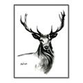 Picture of Sketched Deer  _GroupedProduct_Rectangle_Portrait_Canvas_Framed_