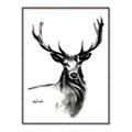Picture of Sketched Deer  _GroupedProduct_Rectangle_Portrait_Canvas_Framed_