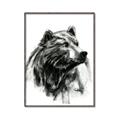 Picture of Sketched Bear _GroupedProduct_Rectangle_Portrait_Canvas_Framed_