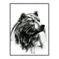 Picture of Sketched Bear _GroupedProduct_Rectangle_Portrait_Canvas_Framed_