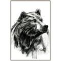 Picture of Sketched Bear _GroupedProduct_Rectangle_Portrait_Canvas_Framed_