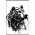 Picture of Sketched Bear _GroupedProduct_Rectangle_Portrait_Canvas_Framed_