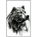 Picture of Sketched Bear _GroupedProduct_Rectangle_Portrait_Canvas_Framed_
