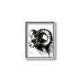 Picture of Sketched Ram _GroupedProduct_Rectangle_Portrait_Canvas_Framed_