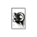 Picture of Sketched Ram _GroupedProduct_Rectangle_Portrait_Canvas_Framed_