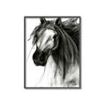 Picture of Sketched Horse _GroupedProduct_Rectangle_Portrait_Canvas_Framed_