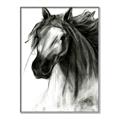 Picture of Sketched Horse _GroupedProduct_Rectangle_Portrait_Canvas_Framed_