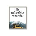Picture of The Adventure Never Ends _GroupedProduct_Rectangle_Portrait_Photography _GroupedProduct_Rectangle_Portrait_Canvas_Framed_