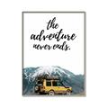 Picture of The Adventure Never Ends _GroupedProduct_Rectangle_Portrait_Photography _GroupedProduct_Rectangle_Portrait_Canvas_Framed_
