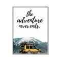 Picture of The Adventure Never Ends _GroupedProduct_Rectangle_Portrait_Photography _GroupedProduct_Rectangle_Portrait_Canvas_Framed_