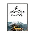 Picture of The Adventure Never Ends _GroupedProduct_Rectangle_Portrait_Photography _GroupedProduct_Rectangle_Portrait_Canvas_Framed_