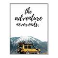 Picture of The Adventure Never Ends _GroupedProduct_Rectangle_Portrait_Photography _GroupedProduct_Rectangle_Portrait_Canvas_Framed_