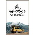 Picture of The Adventure Never Ends _GroupedProduct_Rectangle_Portrait_Photography _GroupedProduct_Rectangle_Portrait_Canvas_Framed_