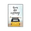 Picture of Never Stop Exploring Van _GroupedProduct_Rectangle_Portrait_Photography _GroupedProduct_Rectangle_Portrait_Canvas_Framed_