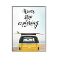 Picture of Never Stop Exploring Van _GroupedProduct_Rectangle_Portrait_Photography _GroupedProduct_Rectangle_Portrait_Canvas_Framed_