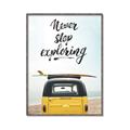 Picture of Never Stop Exploring Van _GroupedProduct_Rectangle_Portrait_Photography _GroupedProduct_Rectangle_Portrait_Canvas_Framed_