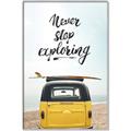 Picture of Never Stop Exploring Van _GroupedProduct_Rectangle_Portrait_Photography _GroupedProduct_Rectangle_Portrait_Canvas_Framed_