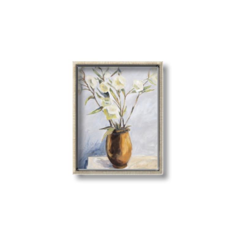 Picture of Copper Floral Pot _GroupedProduct_Rectangle_Portrait_Canvas_Framed_