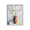 Picture of Copper Floral Pot _GroupedProduct_Rectangle_Portrait_Canvas_Framed_