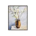 Picture of Copper Floral Pot _GroupedProduct_Rectangle_Portrait_Canvas_Framed_