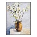 Picture of Copper Floral Pot _GroupedProduct_Rectangle_Portrait_Canvas_Framed_
