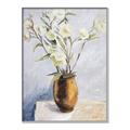 Picture of Copper Floral Pot _GroupedProduct_Rectangle_Portrait_Canvas_Framed_