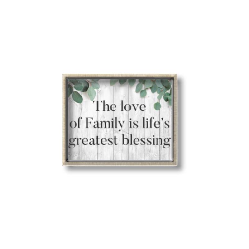 Picture of Family is life _GroupedProduct_Rectangle_Landscape_Canvas_Framed_