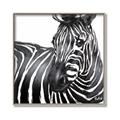 Picture of Zebra Watching _GroupedProduct_Square_Canvas_Framed_