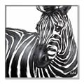 Picture of Zebra Watching _GroupedProduct_Square_Canvas_Framed_