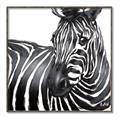 Picture of Zebra Watching _GroupedProduct_Square_Canvas_Framed_