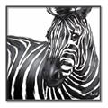 Picture of Zebra Watching _GroupedProduct_Square_Canvas_Framed_