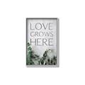 Picture of Love grows here _GroupedProduct_Rectangle_Portrait_Canvas_Framed_