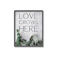 Picture of Love grows here _GroupedProduct_Rectangle_Portrait_Canvas_Framed_