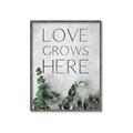 Picture of Love grows here _GroupedProduct_Rectangle_Portrait_Canvas_Framed_
