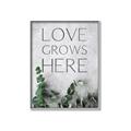 Picture of Love grows here _GroupedProduct_Rectangle_Portrait_Canvas_Framed_