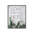 Picture of Love grows here _GroupedProduct_Rectangle_Portrait_Canvas_Framed_