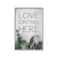 Picture of Love grows here _GroupedProduct_Rectangle_Portrait_Canvas_Framed_