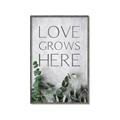 Picture of Love grows here _GroupedProduct_Rectangle_Portrait_Canvas_Framed_