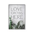Picture of Love grows here _GroupedProduct_Rectangle_Portrait_Canvas_Framed_
