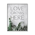 Picture of Love grows here _GroupedProduct_Rectangle_Portrait_Canvas_Framed_
