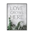 Picture of Love grows here _GroupedProduct_Rectangle_Portrait_Canvas_Framed_
