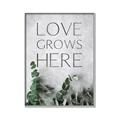 Picture of Love grows here _GroupedProduct_Rectangle_Portrait_Canvas_Framed_