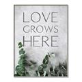 Picture of Love grows here _GroupedProduct_Rectangle_Portrait_Canvas_Framed_