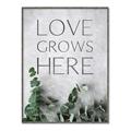 Picture of Love grows here _GroupedProduct_Rectangle_Portrait_Canvas_Framed_