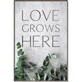 Picture of Love grows here _GroupedProduct_Rectangle_Portrait_Canvas_Framed_