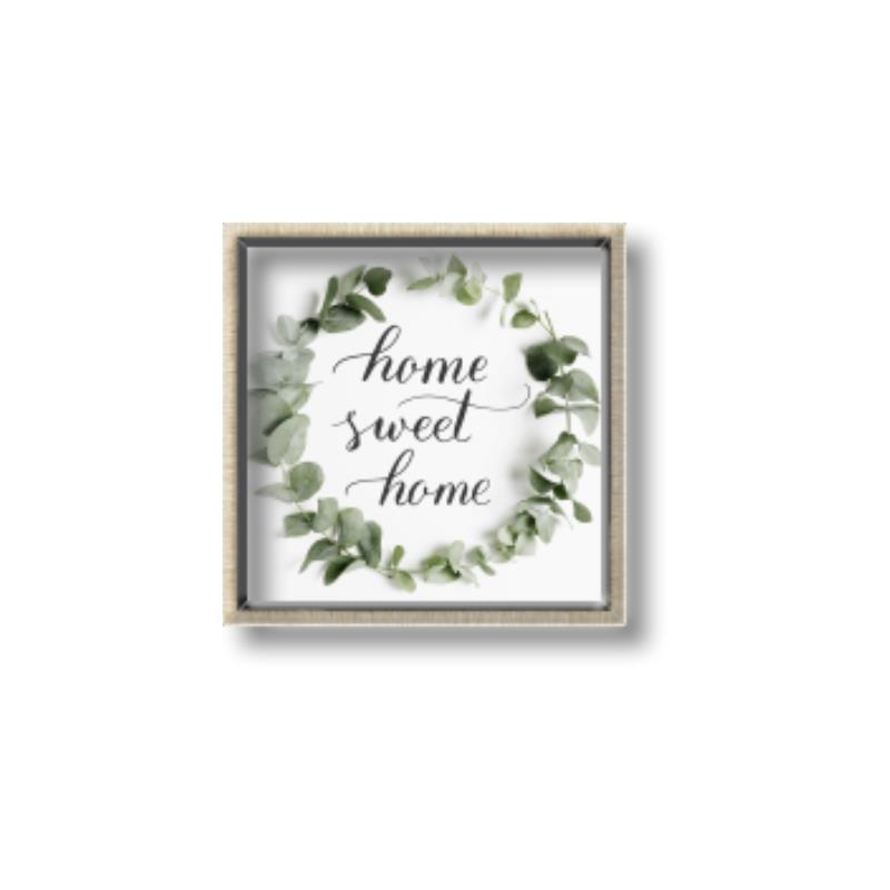 Picture of Home Wreath _GroupedProduct_Square_Canvas_Framed_