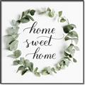 Picture of Home Wreath _GroupedProduct_Square_Canvas_Framed_